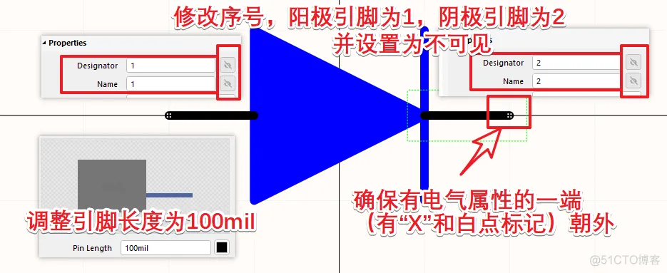 有极性的元器件别弄反-设计LED的集成库-PCB系列教程2-1_PCB_09